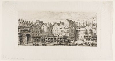 Utsikt over en del av byen Paris mot slutten av det XVII århundre av Charles Meryon