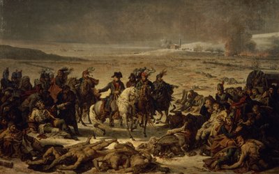 Etter slaget ved Eylau, 9. februar 1807 (olje på lerret) av Charles Meynier