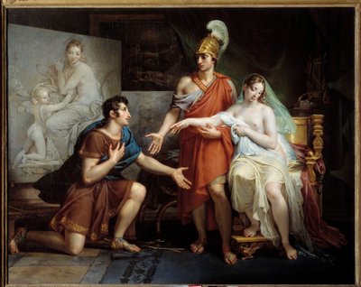 Alexander den store gir Campaspe til Apelles av Charles Meynier