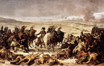Napoleon på slagmarken ved Eylau, 9. februar 1807 av Charles Meynier