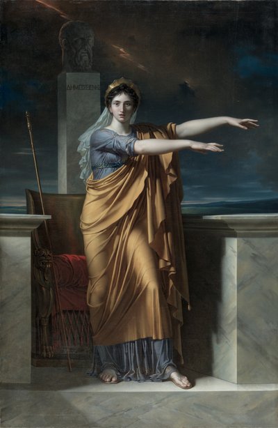 Polyhymnia, Muse of Eloquence; Erato, Muse of Lyrical Poetry; Apollo, lysets, veltalenhet, poesi og kunst med Urania, astronomimuse; Calliope, Muse of Epic Poetry; Clio, Muse of History av Charles Meynier