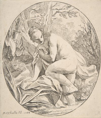 Diana ved badet, 1744. av Charles Michel Ange Challe