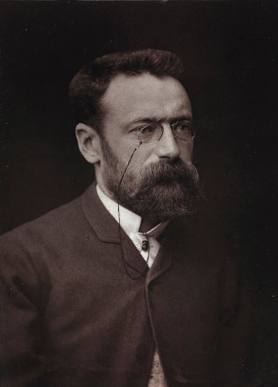 Kunstnerisk og biografisk album, 5. årgang, Salong 1885; portrett av den franske maleren Paul Tavernier (1852-1943) av Charles Michelez