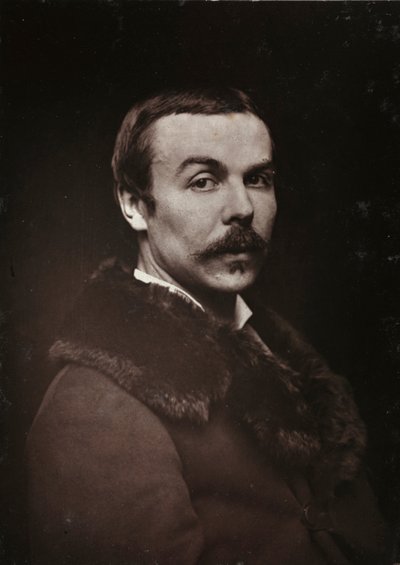 Kunstnerisk og biografisk album, 5. årgang, Salong 1885; portrett av den franske maleren Albert Bettannier (1851-1932) av Charles Michelez