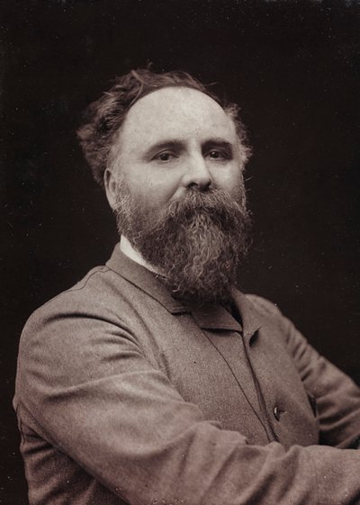Kunstnerisk og biografisk album, 5. årgang, Salong 1885; portrett av den franske maleren Diogenes Ulysse Napoléon Maillart (1840-1926) av Charles Michelez