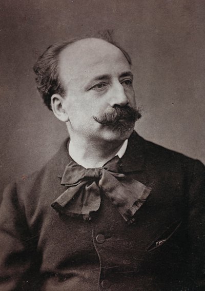 Kunstnerisk og biografisk album, 5. årgang, Salong 1885; portrett av den franske maleren Louis Deschamps (1846-1902) av Charles Michelez
