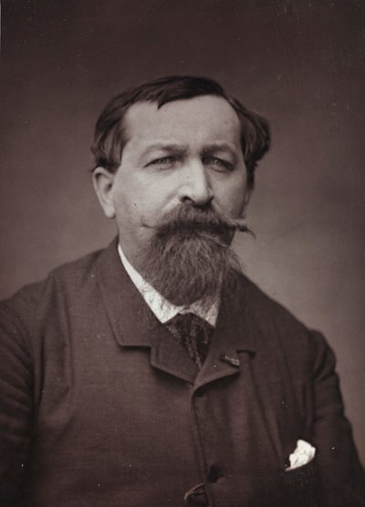 Kunstnerisk og biografisk album, 6. årgang, Salong 1885; Portrett av maleren Joseph Emile Gridel (1839-1901) av Charles Michelez