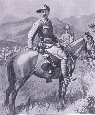 Brigadegeneral Lumer, fra After Pretoria: The Guerilla War utgitt av Harmsworth Bros Limited, 1901 av Charles Mills Sheldon