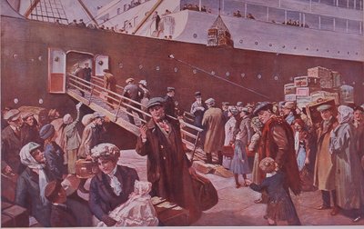 Emigranter på vei til Canada reiser fra Liverpool av Charles Mills Sheldon