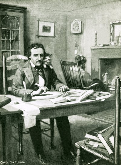 Poe på jobb under Catalinas øye av Charles Mills Sheldon