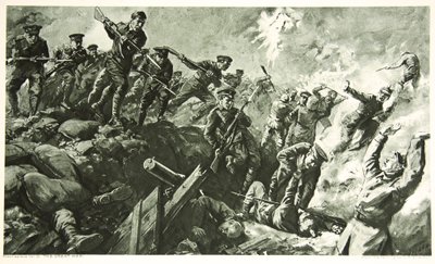 Erobringen av de tyske skyttergravene ved Neuve Chapelle av Charles Mills Sheldon