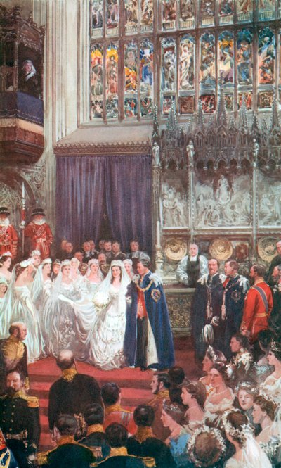 Ekteskapet til kong Edward VII og dronning Alexandra i St. George