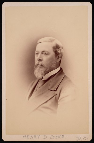 Portrett av Henry David Cooke 1825-1881, før 1881. av Charles Milton Bell