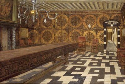 Et rom i Musee Plantin, Antwerpen av Charles Napier Hemy