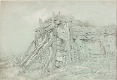 En studie for "Under the Breakwater" (kroppsfarge) av Charles Napier Hemy