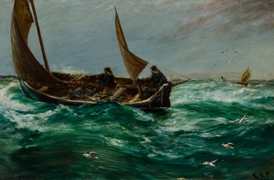 Fisker på vei hjem av Charles Napier Hemy
