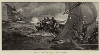 Smuglere, for å redde nakkene deres av Charles Napier Hemy