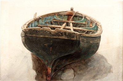 Studie av en jolle (blyant og akvarell på papir) av Charles Napier Hemy