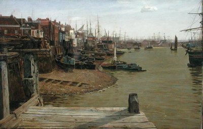 Themsen ved Limehouse av Charles Napier Hemy