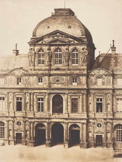 Klokkepaviljongen, Louvre, Paris av Charles Nègre