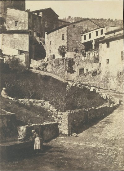 En gate i Grasse, 1852. av Charles Nègre