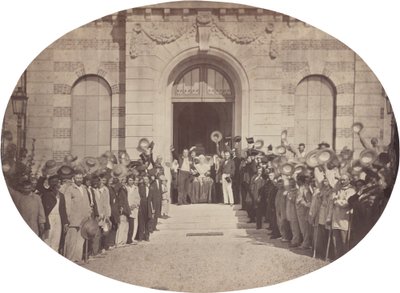 Imperial Asylum of Vincennes: 15. august, hilsen til keiseren av Charles Nègre