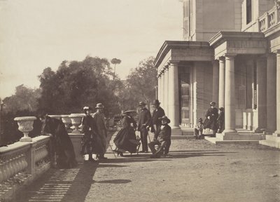 [Lord Brougham og hans familie, Cannes], 1862. av Charles Nègre