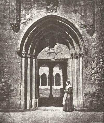 Saint-Trophime-portalen, inngangen til klosteret, Arles, Metropolitan Church of Saint-Trophime,..., 1852. av Charles Nègre