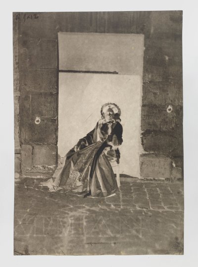 Portrett av en ukjent sittende kvinne av Charles Nègre