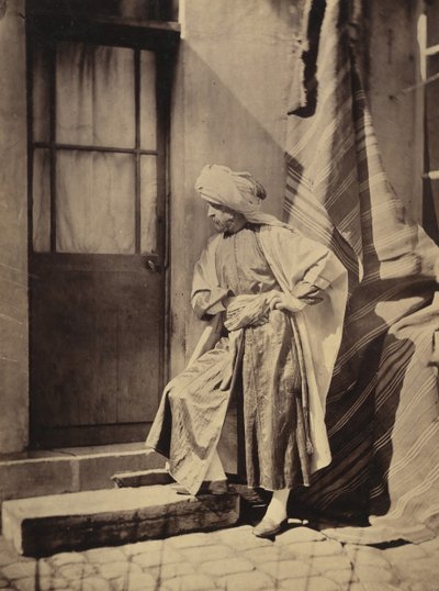 [Selvportrett i østlig drakt], 1855-60. av Charles Nègre