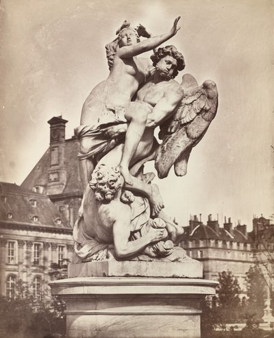 Statue av Tuileriene: G. Marsy og A. Flamen: Boreas bortfører Orythia av Charles Nègre