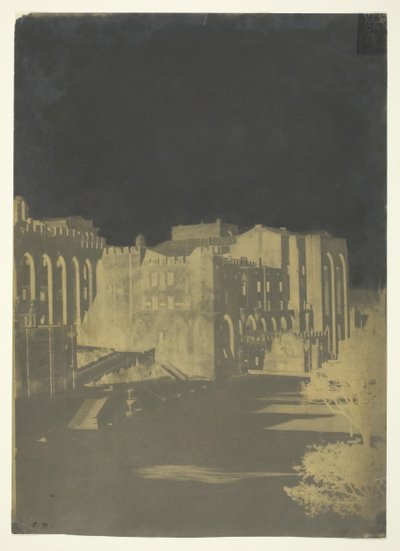 Pavens palass, Avignon, ca. 1851. av Charles Nègre