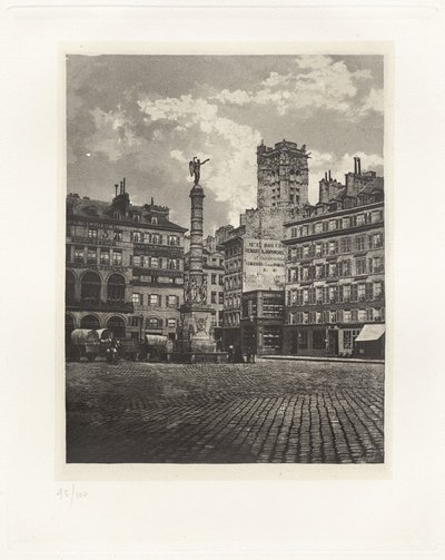 Plate V – Place du Châtelet (Plate V – Place du Châtelet) av Charles Nègre, André Jammes