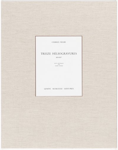 Tretten heliogravurer av Charles Nègre, André Jammes