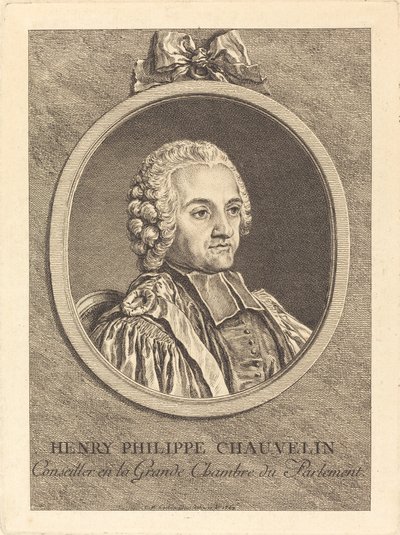 Henry Philippe Chauvelin av Charles Nicolas Cochin II