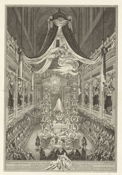 Undertakere av Elisabeth Therese av Lorraine av Charles Nicolas Cochin II