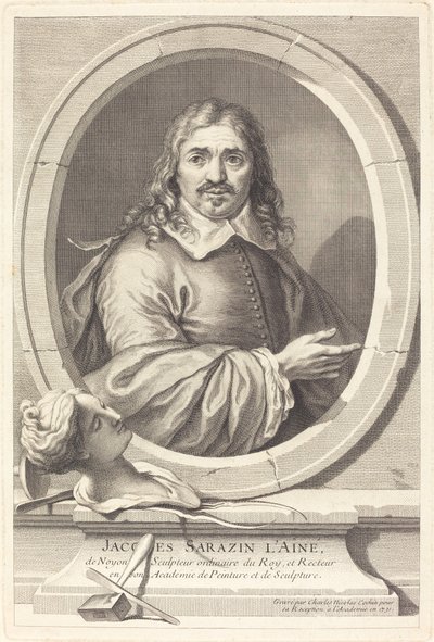 Jacques Sarazin den eldre av Charles Nicolas Cochin I