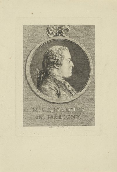 Abel-François Poisson de Vandières, markis de Marigny 1727-1781, 1757. av Charles Nicolas Cochin the younger