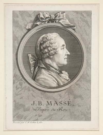 Portrett av Jean-Baptiste Masse av Charles Nicolas Cochin the younger