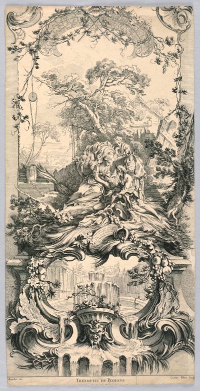 Triumf av Pomona av Charles Nicolas Cochin the younger