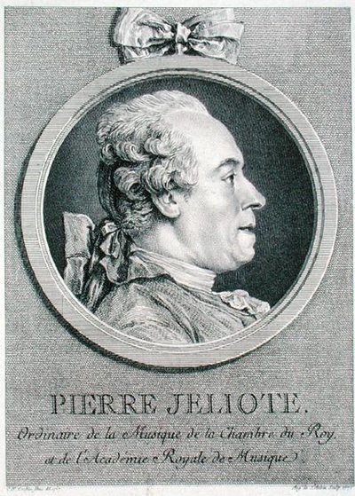 Pierre Jeliote (1713-97) gravert av Augustin de Saint-Aubin (1736-1807) 1771 (gravering) av Charles Nicolas II (after) Cochin