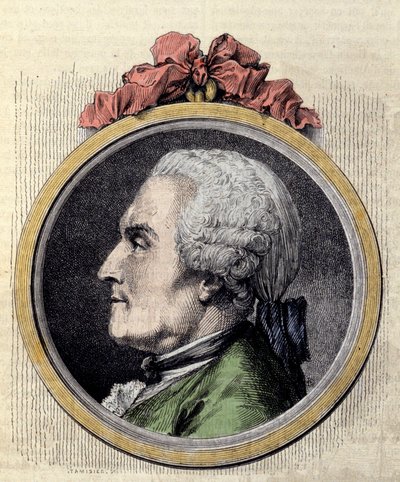 Portrett av Charles Marie La Condamine, fransk matematiker og naturforsker av Charles Nicolas II Cochin