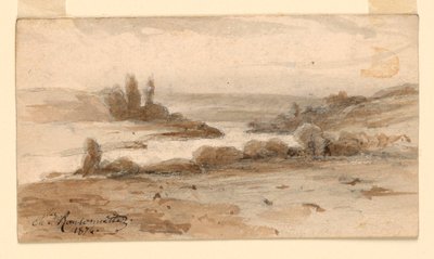 Et landskap av Charles Nicolas Ransonnette