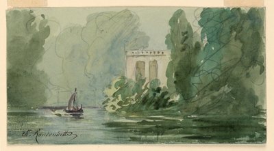Imaginært landskap av Charles Nicolas Ransonnette