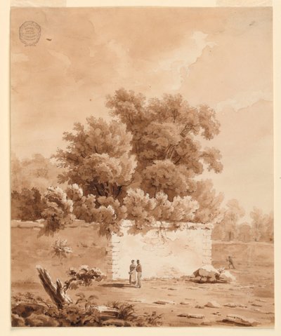 På et landsted av Charles Nicolas Ransonnette