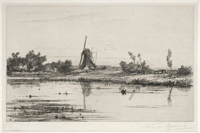The Edge at the Gein av Charles Nicolas Storm van 