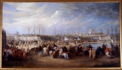 Mottakelse av Mehemet Effendi tyrkisk ambassadør til den store sultan Achmet av kong Louis XV 21. mars 1721 på Tuileries Peinture de Charles Parrocel av Charles Parrocel