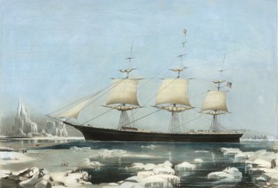 Clipper Ship Red Jacket - I isen utenfor Kapp Horn, på passasjen hennes fra Australia, til Li..., 1855 av Charles Parsons