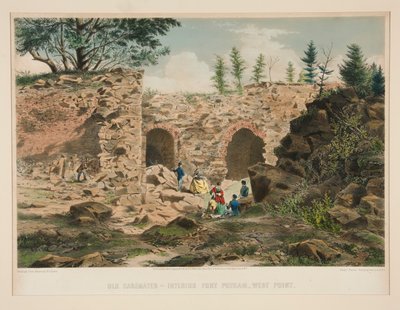 Old Casemates - interiør Fort Putnam, West Point av Charles Parsons