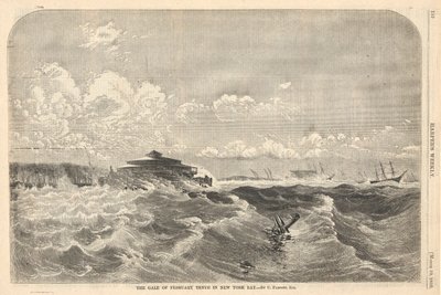 Gale of the February 10 i New York Bay av Charles Parsons